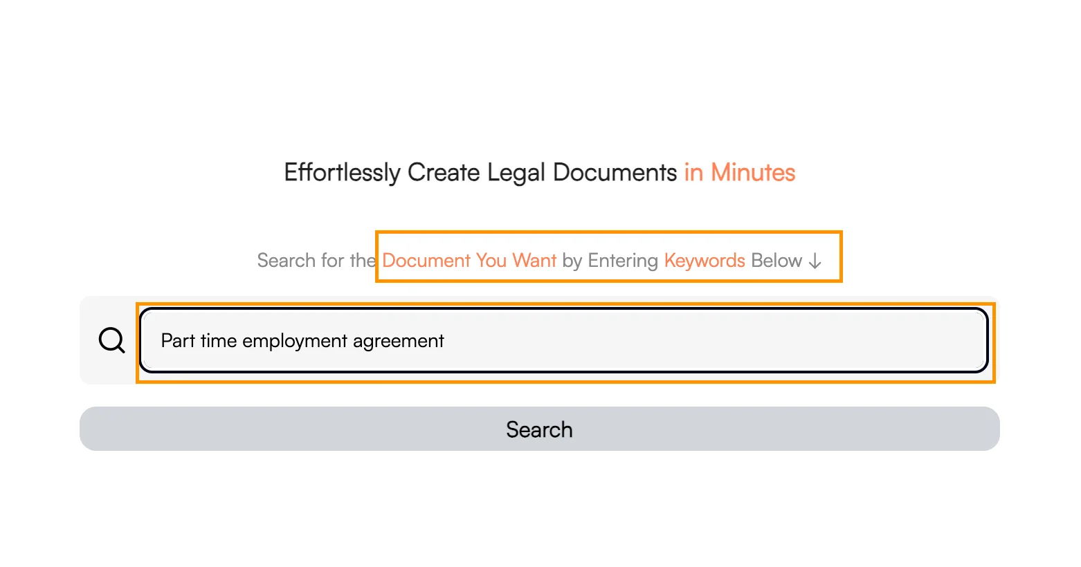 Type Document Name