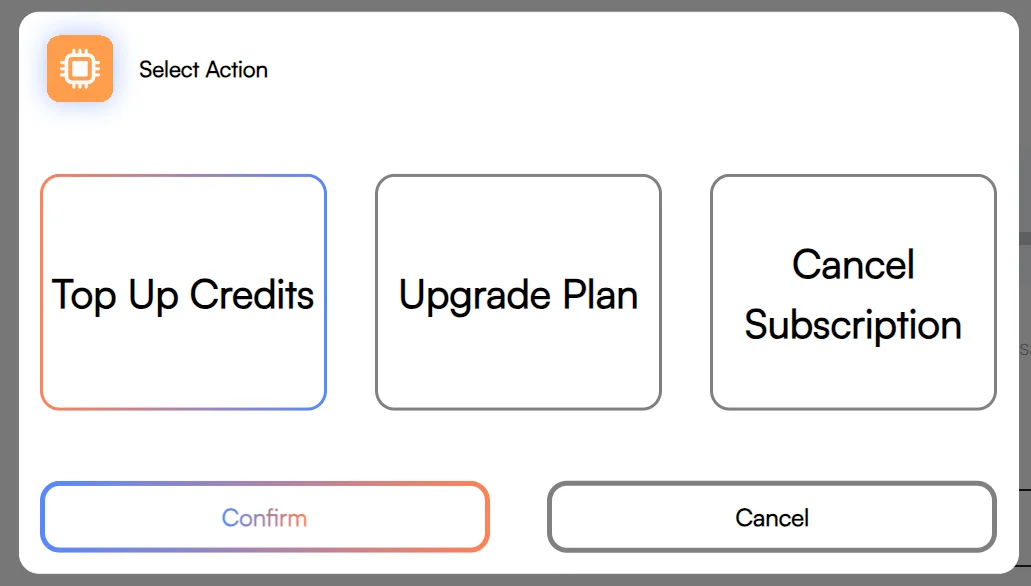 Top Up Credits