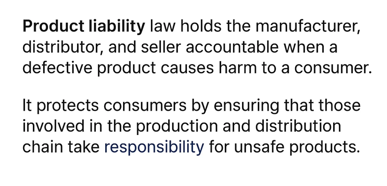What is Product Liability?
